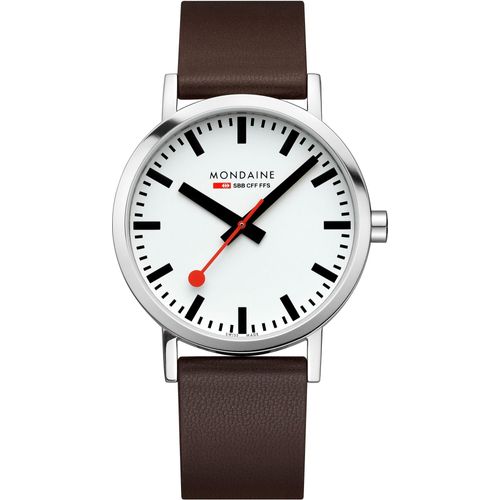 Mondaine Classic 40 Mm Uhr Braun Braun One Size