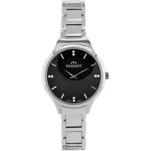 DAMENUHR BISSET BSBE45 - Silber/Schwarz (zb551b)