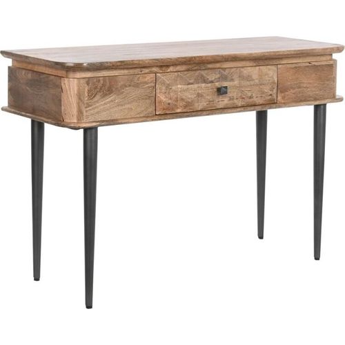 Konsole DKD Home Decor natürlich Schwarz Metall Mango-Holz