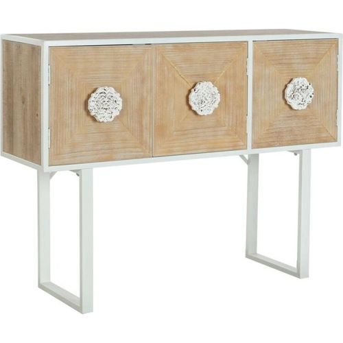 Konsole DKD Home Decor Weiß Metall Tanne 120 x 35 x 90 cm