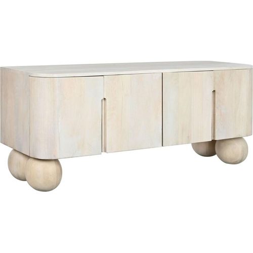 TV-Möbel Home ESPRIT Weiß Mango-Holz 140 x 40 x 58 cm