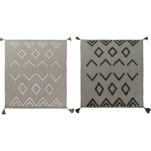 Decke DKD Home Decor Weiß grün Beige 130 x 170 x 0,5 cm (2 Stück)