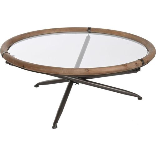 Tischdekoration Home ESPRIT Kristall Tannenholz 100 x 100 x 40 cm