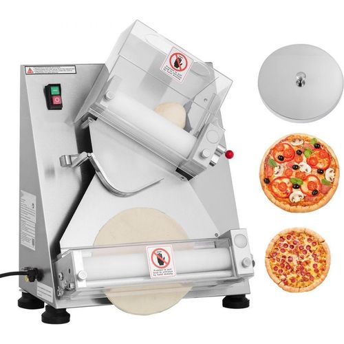 Pizzateigpresse Elektrisch - Automatische Teigrolle 355,6mm - Brot-Presstechnik - Professioneller Küchenhelfer