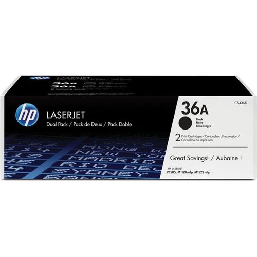 Original Toner HP CB436AD Schwarz