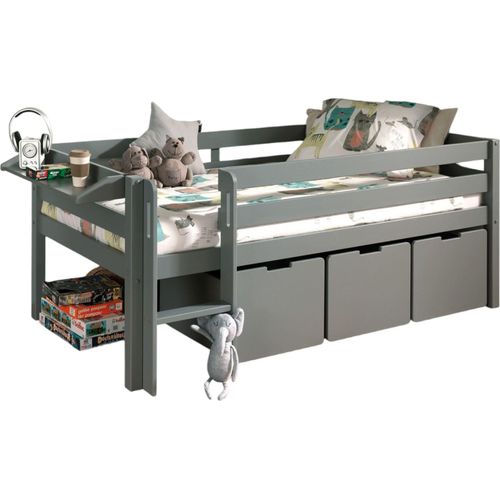 Kojenbett Karolina 208x105x83 Kinderbett Massivholz Grau