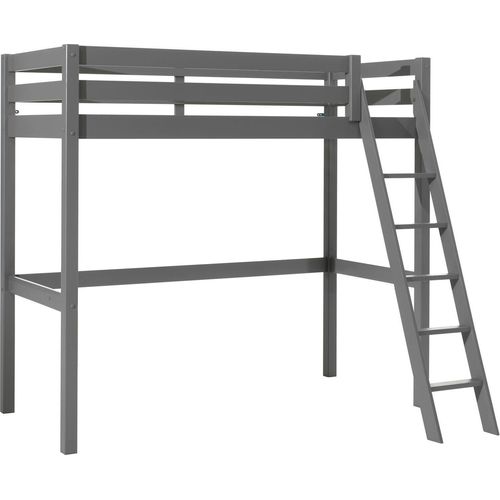 Hochbett Karolina 209x165x190 Kinderbett Massivholz grau