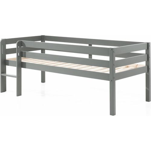 Kojenbett Karolina 208x105x83 Kinderbett Massivholz Grau