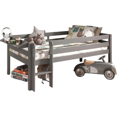 Kojenbett Karolina 208x105x83 Kinderbett Massivholz Grau