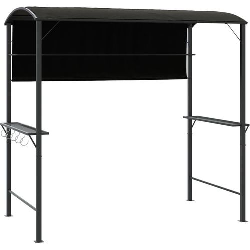 Pavillon mit Dach 220x110x200 cm Anthrazit