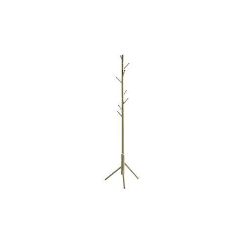 Garderobenständer HAKU, 8 Haken mit jeweils 5 kg Tragkraft, Ø 480 x H 1730 mm, Stahlrohr lackiert, grün