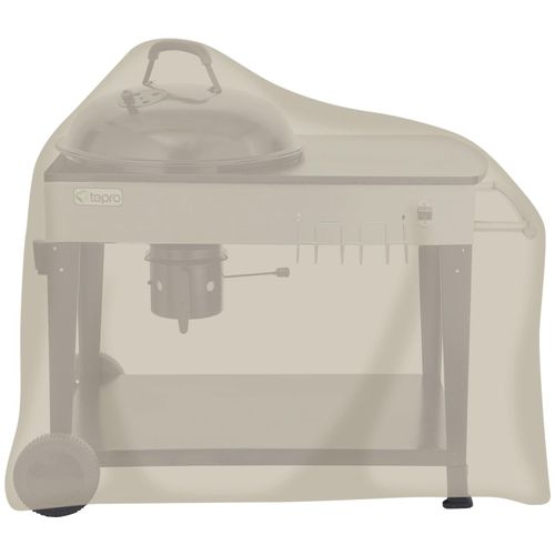 Grill-Schutzhülle TEPRO, beige (natur), B:120cm H:110cm L:75cm, Polyester, Planen, BxLxH: 120x75x110 cm, für Kugelgrillwagen