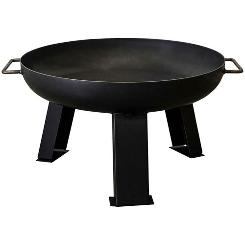 Feuerschale TEPRO "Toskana", schwarz, H:33cm Ø:50cm, Stahl, Feuerkörbe, 50 cm, Stahl