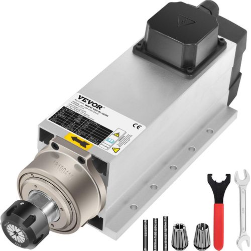 Spindelmotor CNC Spindelmotor Luftgekühlte ER 25, Luftkühlung Spindelmotor 4 Kw, Luftgekühlter Motor für CNC Spannzangenfutter 1-18000 U / min Air Cooled Spindle Motor Wind Cooled