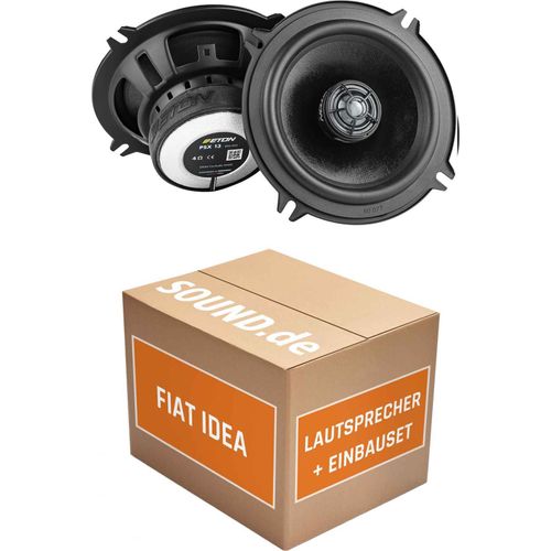 Lautsprecher Boxen Einbaupaket Front Eton PSX13 passend für Fiat Idea | 2x Tief-Mitteltöner mit integriertem Hochtöner 100W MAX