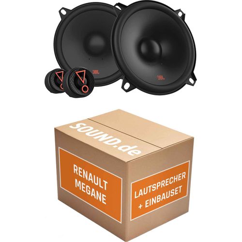 Lautsprecher Boxen Einbaupaket Front JBL Stage3 507CF passend für Renault Mégane | 2x Tief-Mitteltöner 2x Hochtöner