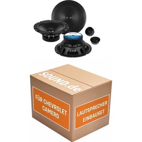 Lautsprecher Boxen Einbaupaket Front Crunch GTS passend für Cevrolet Camaro | 2x Tief-Mitteltöner 2x Hochtöner 4x Frequenzweiche
