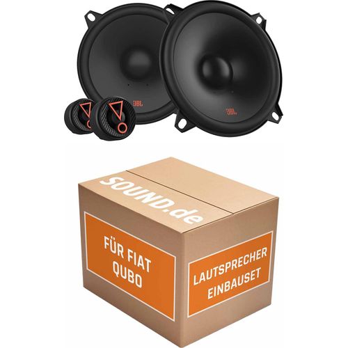 Lautsprecher Boxen Einbaupaket Front JBL Stage3 507CF passend für Fiat Qubo Typ 225 | 2x Tief-Mitteltöner 2x Hochtöner