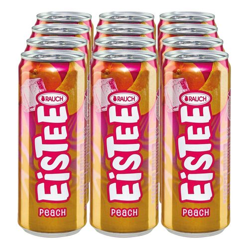 Rauch Eistee Pfirsich 0,33 Liter, 12er Pack