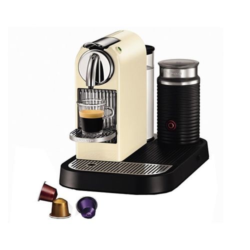 Delonghi EN 265.CWAE Citiz&milk 60'S Cream White Nespresso Pad/Kapselmaschine, 1870 Watt, 19 Bar, 1 l F?llmenge, Milchaufsch?umer