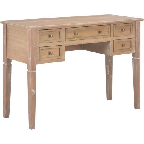 Schreibtisch Braun 109,5 x 45 x 77,5 cm Holz