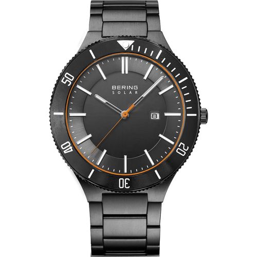 Bering Herren Uhr Armbanduhr Edelstahl grau 14443-779 Solar