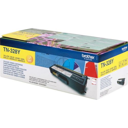 Toner Brother TN328Y gelb Packung mit 4 Stück