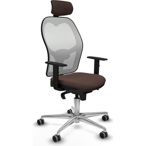 Bürostuhl mit Kopfstütze Jorquera Piqueras y Crespo 1D086G2 Weiß Dunkelbraun
