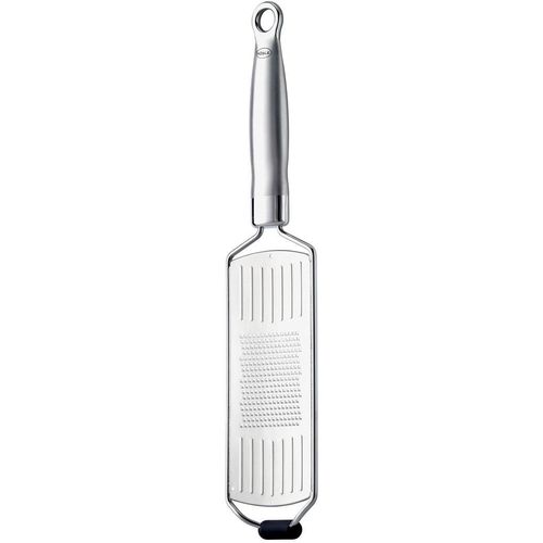 Küchenreibe RÖSLE, silber (edelstahlfarben), B:7,8cm L:35,5cm T:1,5cm, Edelstahl 18/10, Küchenreiben, Feinreibe für Parmesan, Gewürze und Zitrone, mit ergonomischem Griff