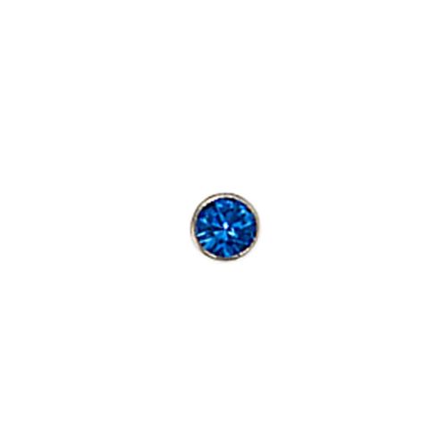 Nasenpiercing JOBO, silber (edelstahlfarben), Piercings, Damen, Edelstahl, Edelstahl mit Kristallsteinen