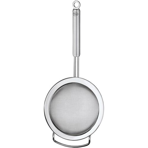 Küchensieb RÖSLE, silber (edelstahlfarben, ø 12 cm), L:28cm Ø:12cm, Edelstahl, Küchensiebe, feinmaschiges Sieb mit Aufhängeöse, spülmaschinengeeignet