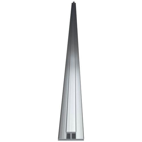 Verbindungsprofil SANOTECHNIK "Sanowall", grau (aluminiumfarben), B:1,6cm H:255cm L:255cm, Chrom, Profile