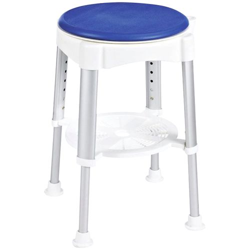 Duschhocker MAXIMEX, blau, B:35cm H:59cm T:35cm, Duschhocker, Tragkraft bis 150 kg