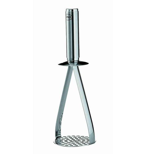 Kartoffelstampfer RÖSLE, silber (edelstahlfarben), L:26cm, Edelstahl 18/10, Küchenpressen, zum Pürieren von Kartoffeln und anderem Gemüse, spülmaschinengeeignet