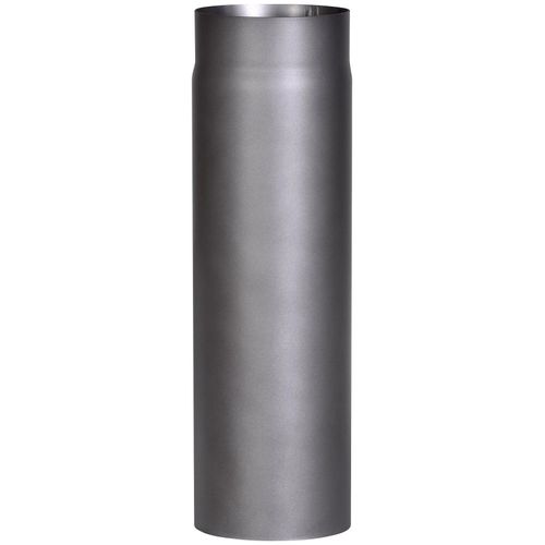 Ofenrohr FIREFIX, grau, B:15,4cm H:50cm L:15,4cm, Stahlblech, Rohre, 500 mm lang
