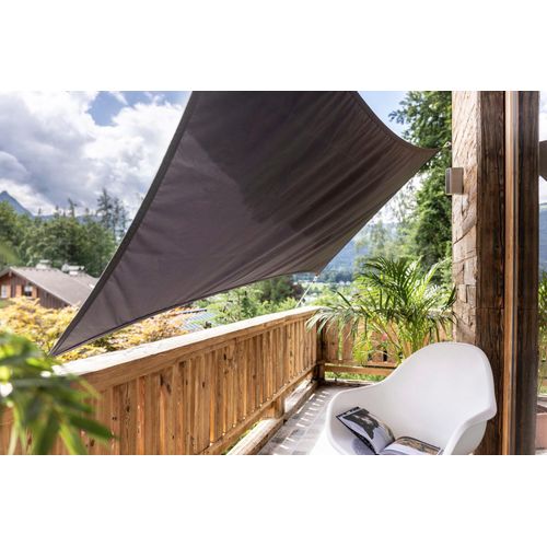 Sonnensegel WINDHAGER, grau (anthrazit), B:270cm H:140cm, Polyester, Sonnensegel, 140x270 cm, wasserabweisend
