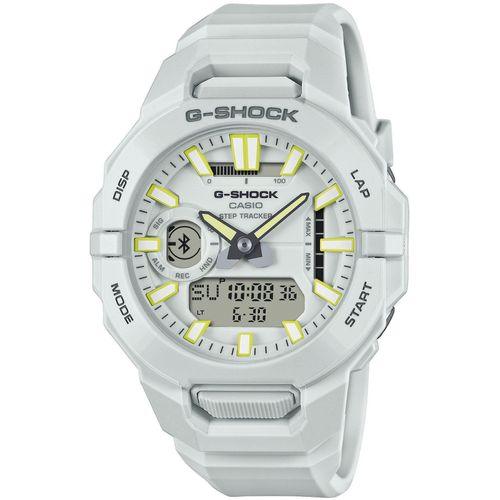 Smartwatch CASIO G-SHOCK, weiß, Smartwatches, Armbanduhr, Herrenuhr, Stoppfunkt., Lifelog Funktion,Hand Moving Funk.