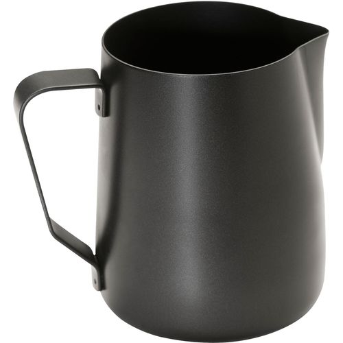 Milchkännchen APS, schwarz, H:13cm Ø:10,5cm, Edelstahl, Kannen, Edelstahl mit Antihaftbeschichtung