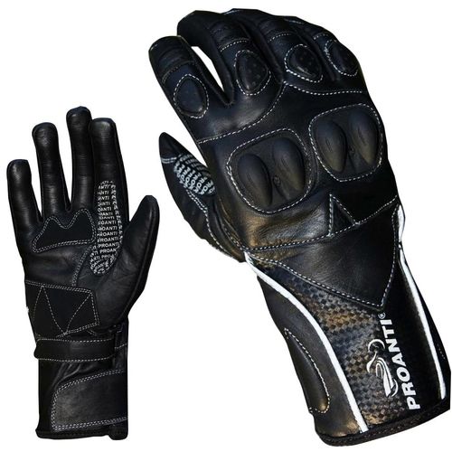 Motorradhandschuhe PROANTI Gr. S, schwarz, Handschuhe, S, Obermaterial: 85% Rindsleder, 10% Polyester, 5% Polyurethan. Innenfutter: 100% Polyester, Damen Touren Handschuhe