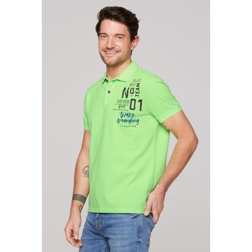 Poloshirt CAMP DAVID, Herren, Gr. XXXL, grün, Material: 100% Baumwolle, bedruckt, casual, lässig geschnitten normal, Kurzarm eingesetzt Bündchen, Shirts, mit Baumwolle