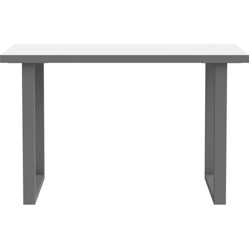 Schreibtisch FORTE "Keflav", weiß (weiß, uni wolfram grau, grau, weiß, uni wolfram grau), B:120cm H:74,1cm T:75cm, Tische, Breite 120 cm