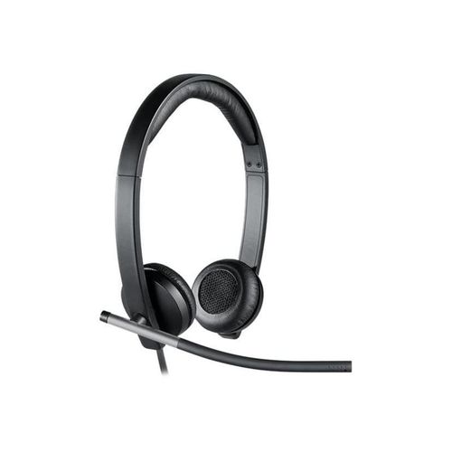 Logitech H650E Kopfhörer mit Mikrofon - Schwarz