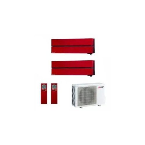 Mitsubishi Duo Split 9000+9000 Btu MXZ-2F53VF4 MSZ-LN25VG2R MSZ-LN25VG2R Klimageräte Rubinroten Diamond WiFi