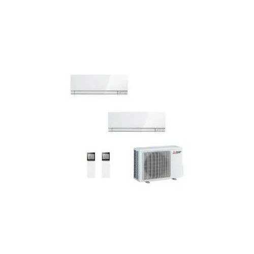 Mitsubishi Duo Split 7000+9000 Btu MXZ-2F42VF4 MSZ-EF22VGKW MSZ-EF25VGKW Klimageräte Weiß Premium WiFi