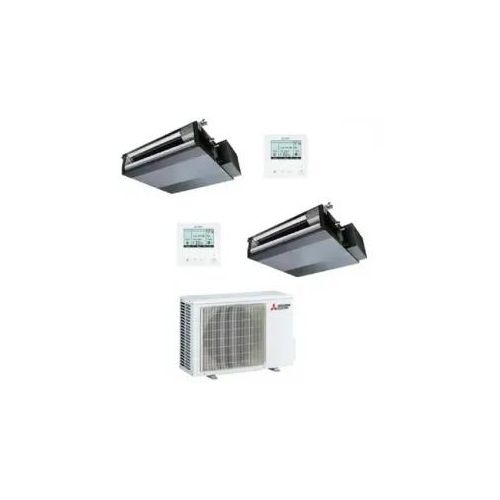 Mitsubishi Duo Split 9+9 MXZ-2F53VF4 SEZ-M25DA2 SEZ-M25DA2 Klimageräte Kanaleinbaugeräte Steuerdraht SEZ-M R-32 2.5+2.5 kW
