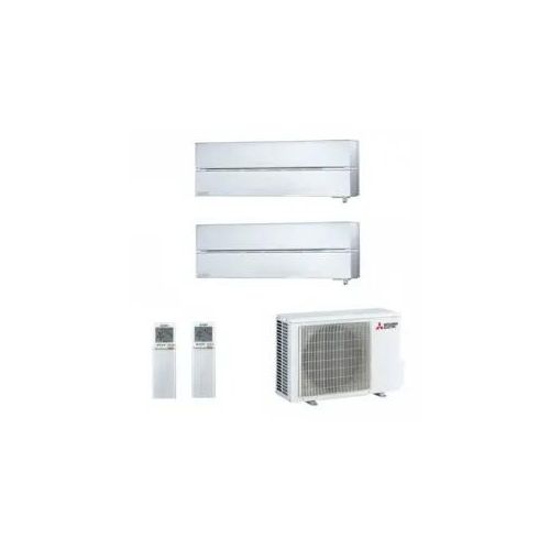Mitsubishi Duo Split 9000+12000 Btu MXZ-2F53VF4 MSZ-LN25VG2V MSZ-LN35VG2V Klimageräte Weiß Strahlend Diamond WiFi
