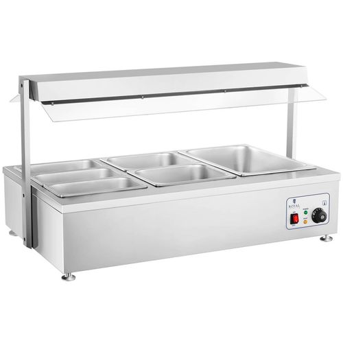 Royal Catering Bain Marie - 6 GN - mit Fleischaufsatz