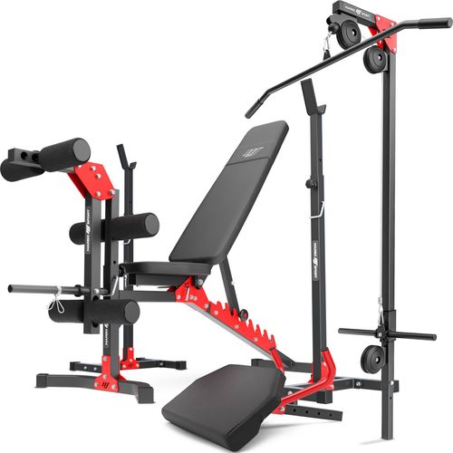 Marbo Sport Set MH25 | Hantelbank MH-L115 + 2 x Hantelständer MH-S201 + Beintrainer MH-A102 + Latzugstation MH-W104 + Curl Pult MH-A101