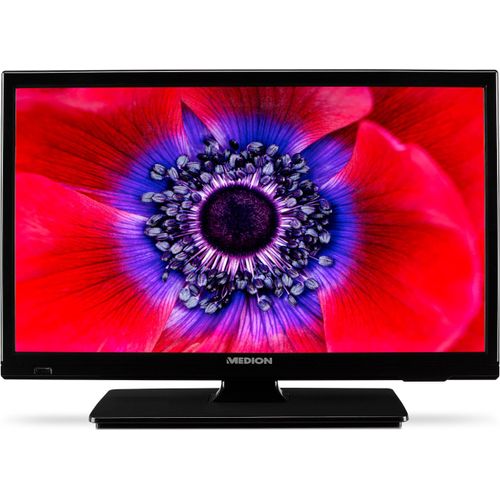 MEDION E11916 (MD 20058) 47 cm (19 Zoll) HD Fernseher (Triple Tuner Receiver, 12V KFZ Car-Adapter, perfekt für Camping Wohnmobil LKW Garten, CI+, Mediaplayer)