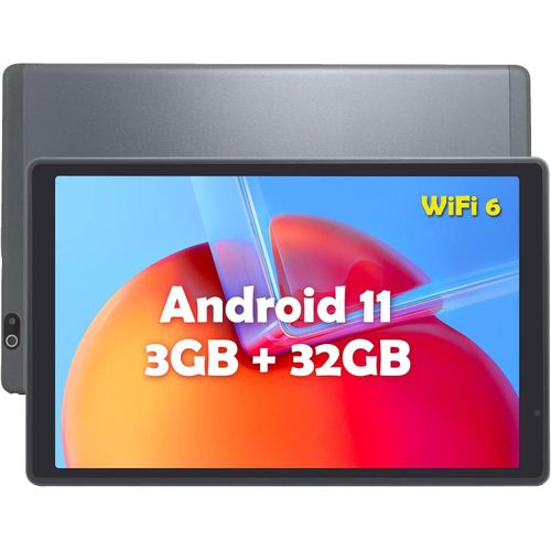 Tablet 10 Zoll Android 11 Tablet 3GB RAM 32GB ROM 6000mAh Akku HD Touchscreen Tablets WiFi 6 Kinder Tablet Grau